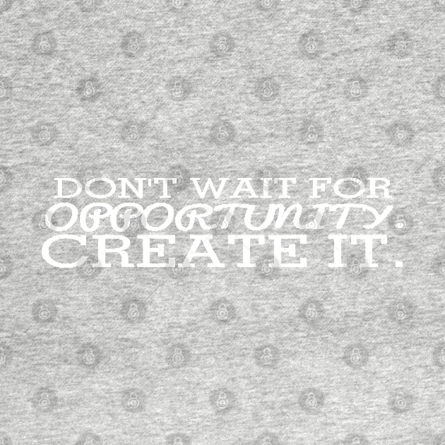 Create opportunities by CanvasCraft